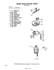06 - Pump And Motor parts for Whirlpool Dishwasher SXU600W4 / from AppliancePartsPros.com