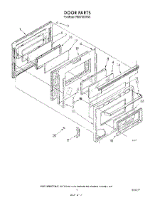 04 - Door parts for Whirlpool Range RS6700XVN0 / from AppliancePartsPros.com