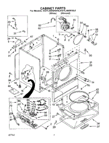 02 - Section parts for Kitchenaid Dryer KGYL405WAL0 / from AppliancePartsPros.com