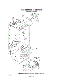 03 - Refrigerator Liner parts for Whirlpool Refrigerator TS22AWXWN00 / from AppliancePartsPros.com