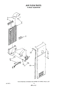 11 - Air Flow parts for Whirlpool Refrigerator TS22AWXWN00 / from AppliancePartsPros.com
