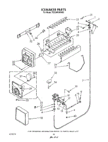 13 - Ice Maker , Not Illustrated parts for Whirlpool Refrigerator TS22AWXWN00 / from AppliancePartsPros.com