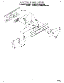02 - Control Panel parts for Whirlpool Range RF310PXAN0 / from AppliancePartsPros.com