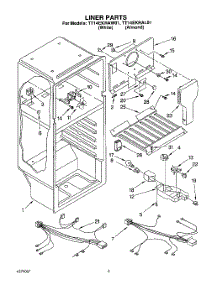 03 - Liner, Lit / Optional parts for Whirlpool Refrigerator TT14EKRAN01 / from AppliancePartsPros.com