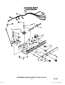 12 - Control parts for Whirlpool Refrigerator TS22AWXXN00 / from AppliancePartsPros.com