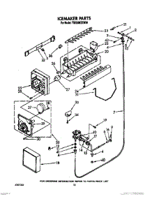 13 - Icemaker, Lit / Optional parts for Whirlpool Refrigerator TS22AWXXN00 / from AppliancePartsPros.com