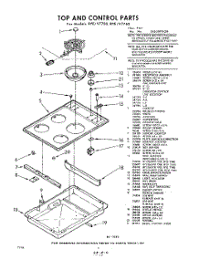06 - Top And Control parts for Whirlpool RYV7760H / from AppliancePartsPros.com