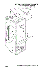 02 - Refrigerator Liner parts for Whirlpool Refrigerator TS22BRXAN01 / from AppliancePartsPros.com