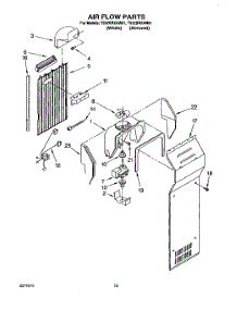 10 - Air Flow parts for Whirlpool Refrigerator TS22BRXAN01 / from AppliancePartsPros.com