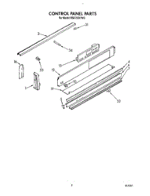 03 - Control Panel parts for Whirlpool Range RS6755XYN0 / from AppliancePartsPros.com