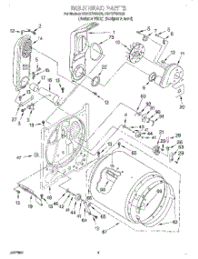 03 - Bulkhead parts for Kitchenaid Dryer KGYS700GZ0 / from AppliancePartsPros.com