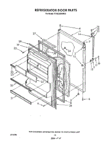 08 - Refrigerator Door , Not Illustrated parts for Whirlpool Refrigerator TT16CKXWN00 / from AppliancePartsPros.com