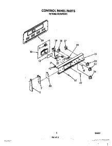 03 - Control Panel parts for Whirlpool Range RF310PXVN1 / from AppliancePartsPros.com