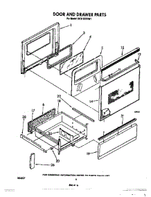05 - Door And Drawer parts for Whirlpool Range RF310PXVN1 / from AppliancePartsPros.com