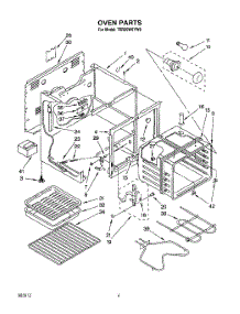 04 - Oven parts for Whirlpool Range TER20W0YN0 / from AppliancePartsPros.com
