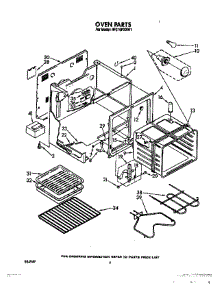 04 - Oven parts for Whirlpool Range RF310PXXN1 / from AppliancePartsPros.com