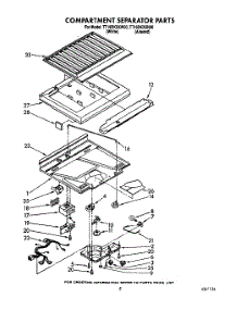 04 - Compartment Separator parts for Whirlpool Refrigerator TT16DKXXN00 / from AppliancePartsPros.com