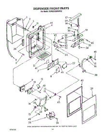 09 - Dispenser Front parts for Kitchenaid Refrigerator KSRB25QWAL02 / from AppliancePartsPros.com