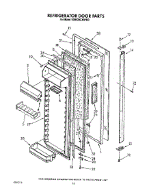 08 - Refrigerator Door parts for Kitchenaid Refrigerator KSRB25QXAL00 / from AppliancePartsPros.com