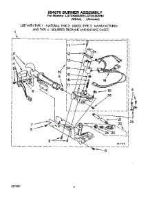 03 - 694670 Burner parts for Whirlpool Dryer LGT5436AN0 / from AppliancePartsPros.com