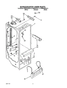 03 - Refrigerator Liner parts for Kitchenaid Refrigerator KSRB25QXAL10 / from AppliancePartsPros.com