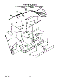 13 - Control parts for Kitchenaid Refrigerator KSRB25QXAL10 / from AppliancePartsPros.com