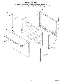 06 - Door parts for Whirlpool Range SF3020EKT0 / from AppliancePartsPros.com