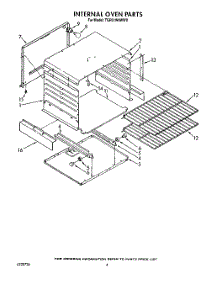 03 - Internal Oven parts for Whirlpool Range TGR51W0WN0 / from AppliancePartsPros.com
