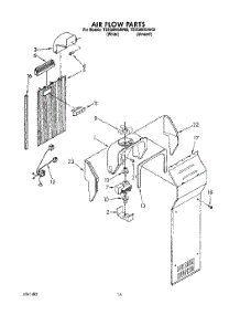 10 - Air Flow parts for Whirlpool Refrigerator TS25AWXAN00 / from AppliancePartsPros.com