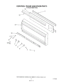 03 - Control Frame And Knob parts for Kitchenaid Oven KEBS277SBL2 / from AppliancePartsPros.com