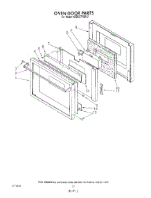 10 - Oven Door , Lit / Optional parts for Kitchenaid Oven KEBS277SBL2 / from AppliancePartsPros.com