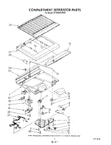 04 - Compartment Separator parts for Whirlpool Refrigerator RT16DKXVG00 / from AppliancePartsPros.com