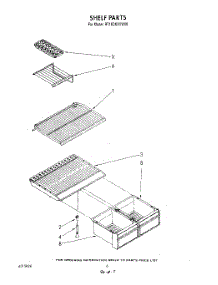 05 - Shelf parts for Whirlpool Refrigerator RT16DKXVG00 / from AppliancePartsPros.com