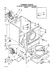 02 - Section parts for Whirlpool Dryer LET6634AN0 / from AppliancePartsPros.com