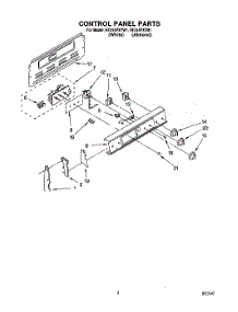 02 - Control Panel parts for Whirlpool Range RF314PXYN1 / from AppliancePartsPros.com