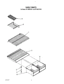 05 - Shelf parts for Whirlpool Refrigerator RT16DKXVL11 / from AppliancePartsPros.com