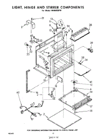 12 - Light,Hinge,And Stirrer parts for Whirlpool RHM955PW / from AppliancePartsPros.com