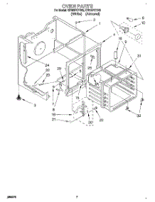 05 - Oven parts for Whirlpool Range RF315PCYN2 / from AppliancePartsPros.com