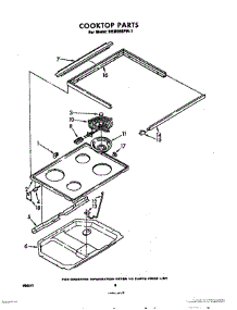08 - Cooktop parts for Whirlpool RHM955PW1 / from AppliancePartsPros.com