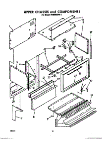 10 - Upper Chassis And Components parts for Whirlpool RHM955PW1 / from AppliancePartsPros.com