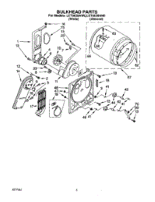 03 - Section parts for Whirlpool Dryer LET6638AN0 / from AppliancePartsPros.com