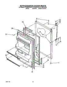 08 - Refrigerator Door , Lit / Optional parts for Whirlpool Refrigerator RT16DKXXL00 / from AppliancePartsPros.com