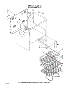 06 - Section parts for Whirlpool Wall Oven RHM973PP1 / from AppliancePartsPros.com