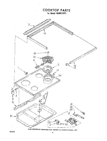 08 - Cook Top parts for Whirlpool Wall Oven RHM973PP1 / from AppliancePartsPros.com