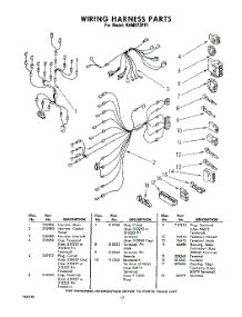 17 - Wiring Harness parts for Whirlpool Wall Oven RHM973PP1 / from AppliancePartsPros.com