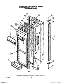 07 - Refrigerator Door parts for Kitchenaid Refrigerator KSRB27QWAL00 / from AppliancePartsPros.com