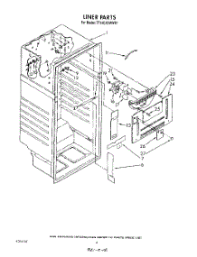 03 - Liner parts for Whirlpool Refrigerator TT18CKXWN01 / from AppliancePartsPros.com