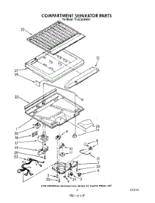 04 - Compartment Separator parts for Whirlpool Refrigerator TT18CKXWN01 / from AppliancePartsPros.com