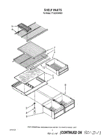 05 - Shelf parts for Whirlpool Refrigerator TT18CKXWN01 / from AppliancePartsPros.com