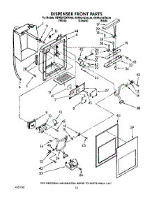 09 - Dispenser Front parts for Kitchenaid Refrigerator KSRB27QXBL00 / from AppliancePartsPros.com